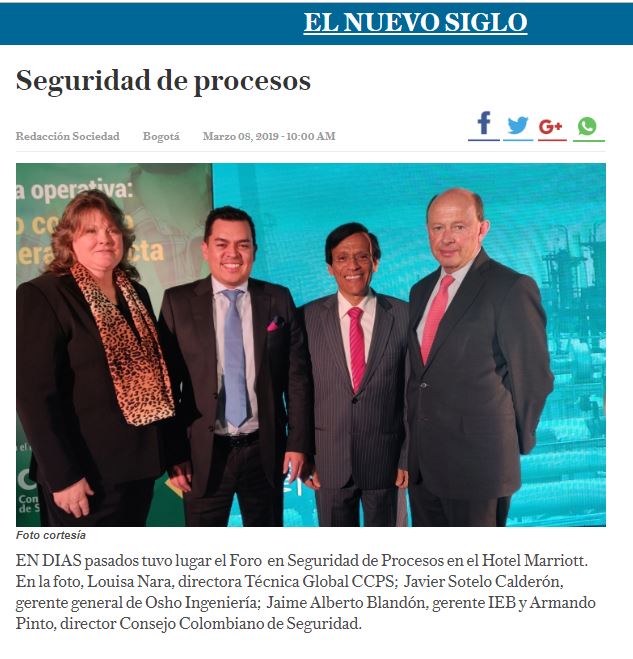 Evento Seguridad de Procesos nuevosiglo.com
