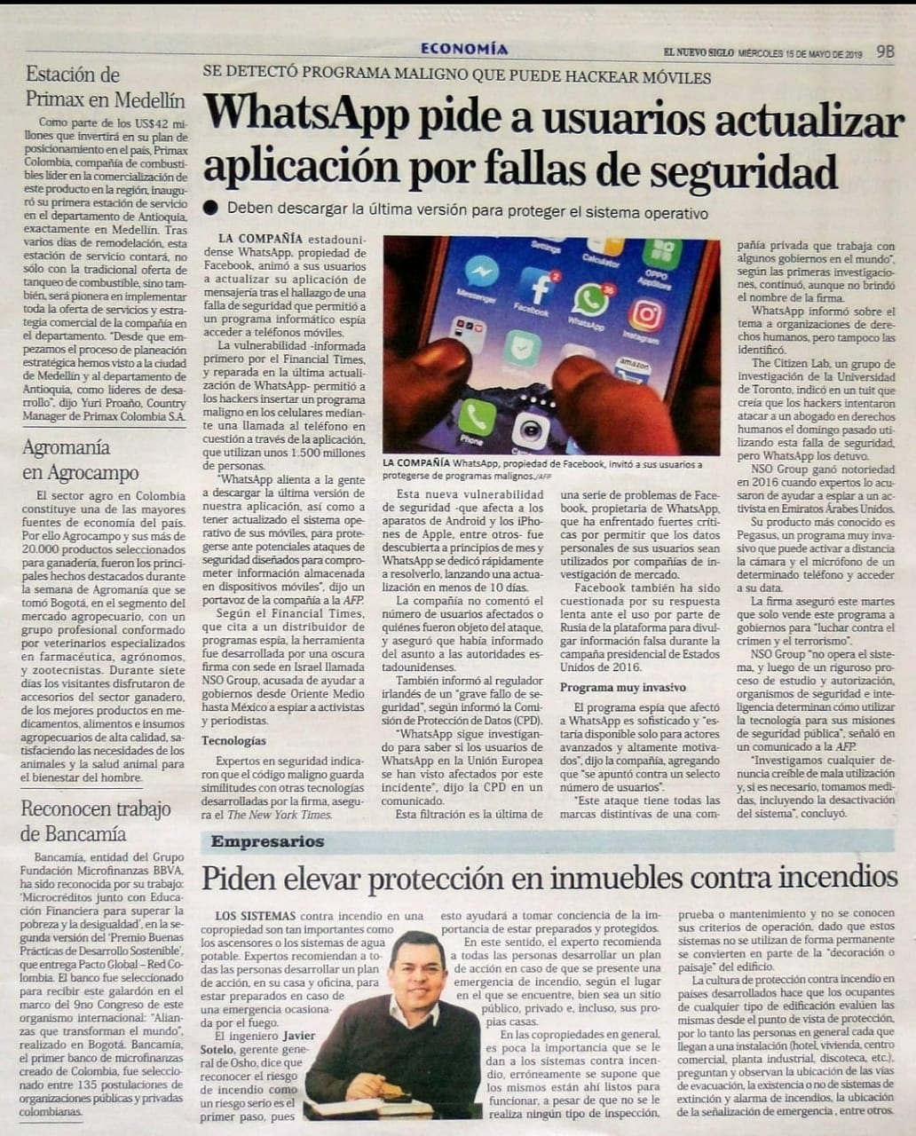 Piden elevar protección en inmuebles contra incendios - Diario nuevo siglo